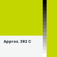 Color chip: Approx. 382 C