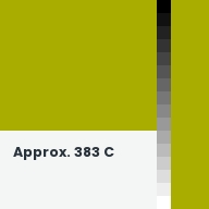 Color chip: Approx. 383 C