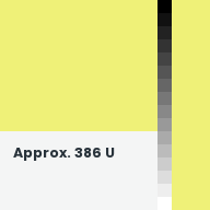 Color chip: Approx. 386 U