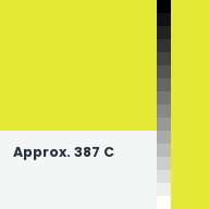 Color chip: Approx. 387 C