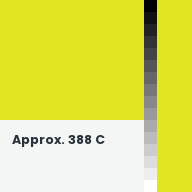 Color chip: Approx. 388 C