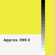Color chip: Approx. 395 U