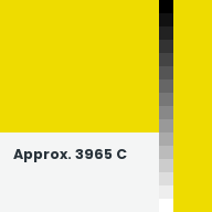 Color chip: Approx. 3965 C