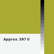 Color chip: Approx. 397 U