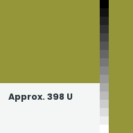 Color chip: Approx. 398 U