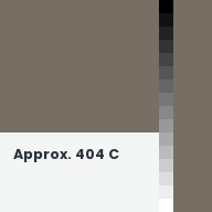 Color chip: Approx. 404 C