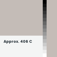 Color chip: Approx. 406 C
