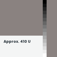 Color chip: Approx. 410 U