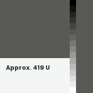 Color chip: Approx. 419 U