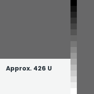 Color chip: Approx. 426 U