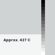 Color chip: Approx. 427 C