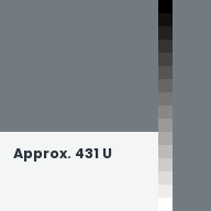 Color chip: Approx. 431 U