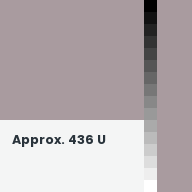 Color chip: Approx. 436 U