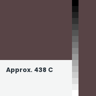 Color chip: Approx. 438 C