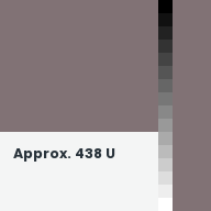 Color chip: Approx. 438 U