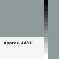 Color chip: Approx. 443 U