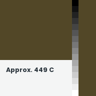 Color chip: Approx. 449 C