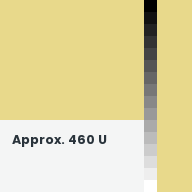 Color chip: Approx. 460 U
