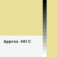 Color chip: Approx. 461 C
