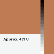 Color chip: Approx. 471 U