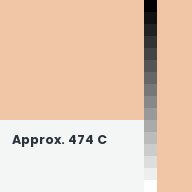 Color chip: Approx. 474 C