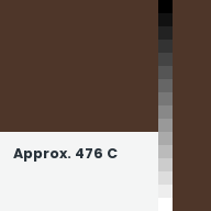 Color chip: Approx. 476 C