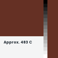 Color chip: Approx. 483 C