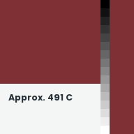 Color chip: Approx. 491 C