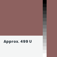 Color chip: Approx. 499 U