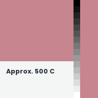 Color chip: Approx. 500 C