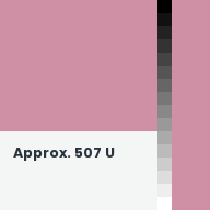 Color chip: Approx. 507 U