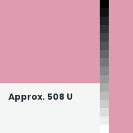 Color chip: Approx. 508 U