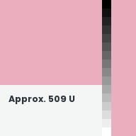 Color chip: Approx. 509 U