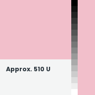 Color chip: Approx. 510 U