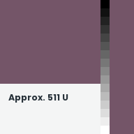 Color chip: Approx. 511 U