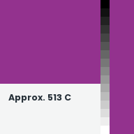 Color chip: Approx. 513 C