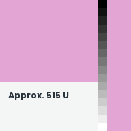 Color chip: Approx. 515 U