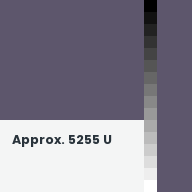 Color chip: Approx. 5255 U