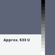 Color chip: Approx. 533 U
