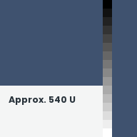 Color chip: Approx. 540 U