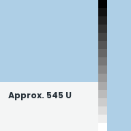 Color chip: Approx. 545 U