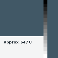 Color chip: Approx. 547 U