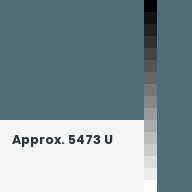 Color chip: Approx. 5473 U
