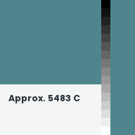 Color chip: Approx. 5483 C