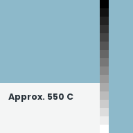 Color chip: Approx. 550 C