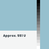 Color chip: Approx. 551 U