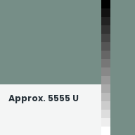 Color chip: Approx. 5555 U