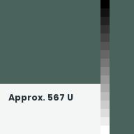 Color chip: Approx. 567 U