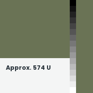 Color chip: Approx. 574 U