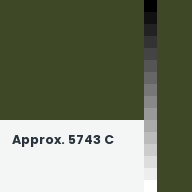 Color chip: Approx. 5743 C